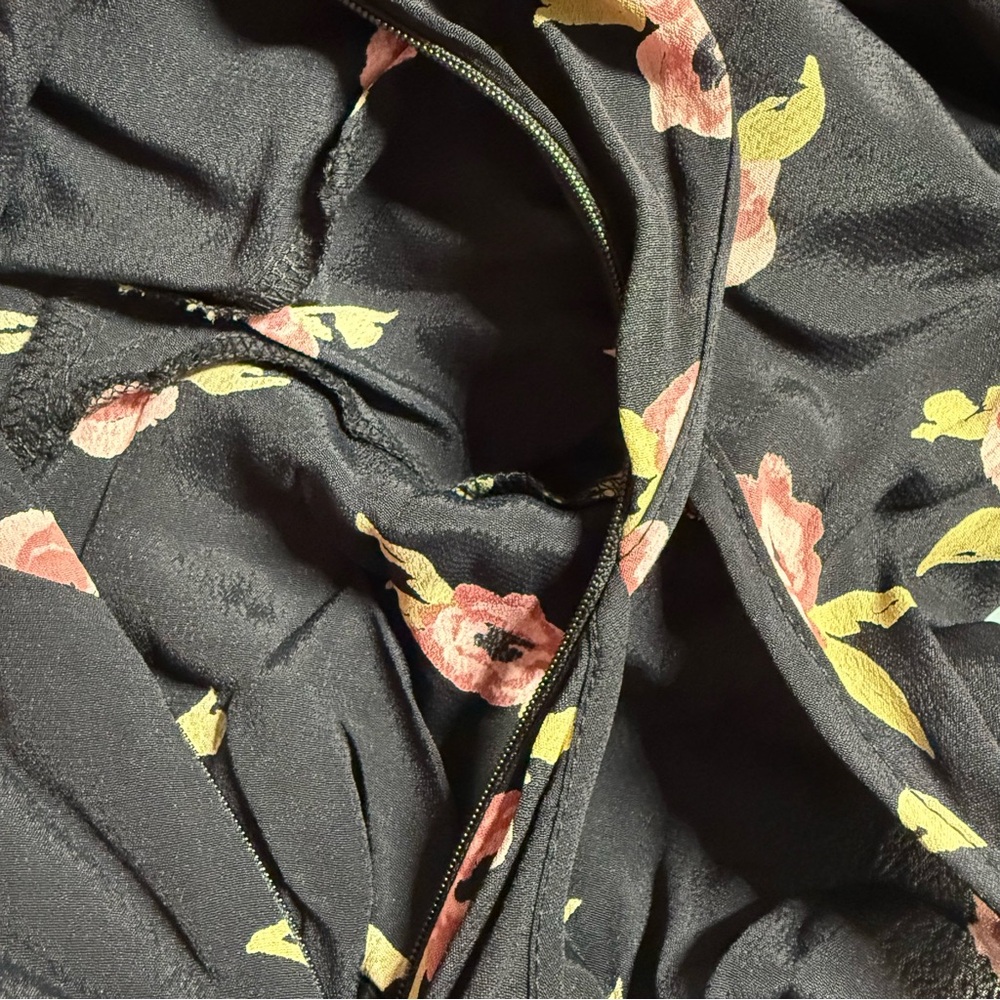 NWT Flynn Skye Elena Mini Dress Night Heavens Floral Long Sleeve Black Size XS - Picture 15 of 15